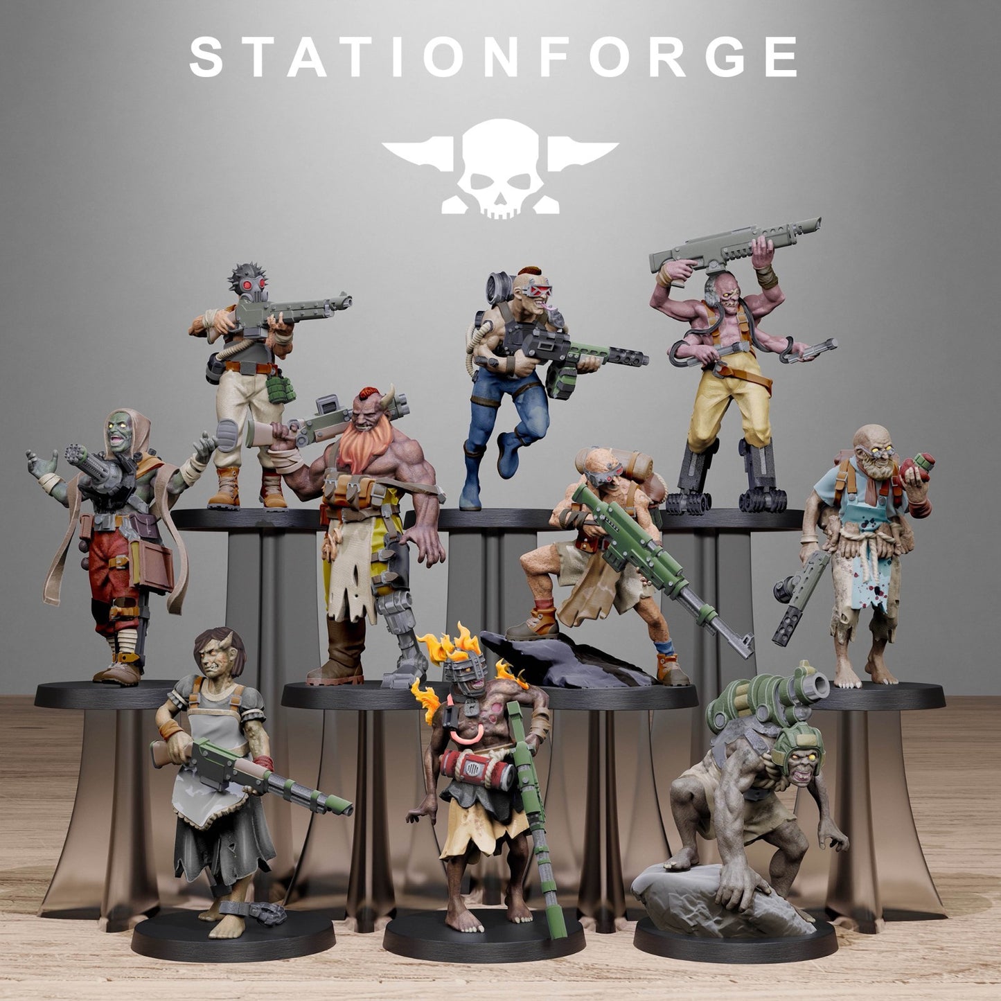 Corrupted Guard Abhumans From Staion Forge + FREE BASES & POST