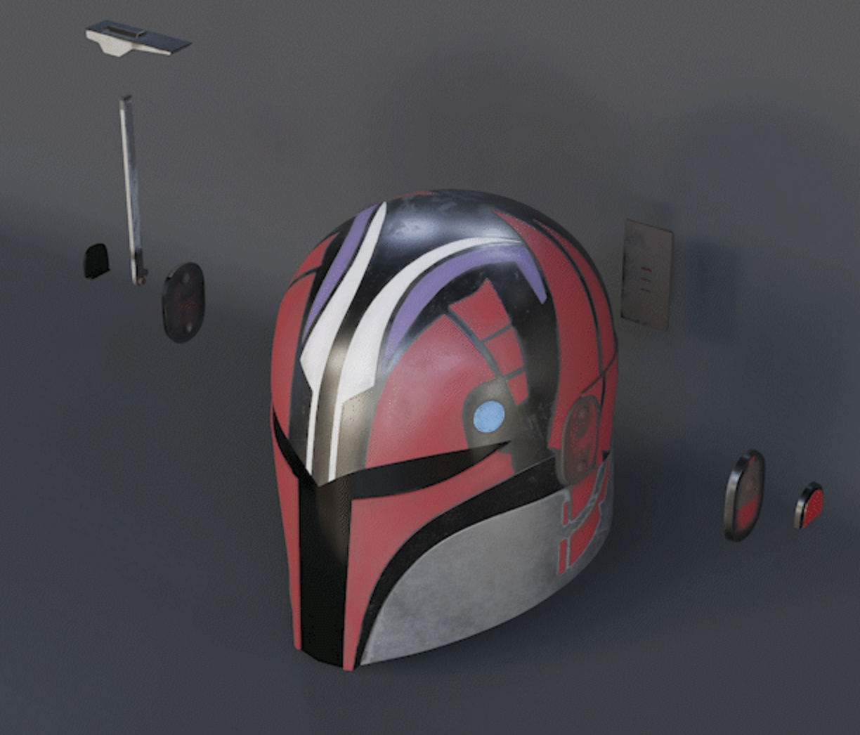Star Wars Sabine Wren Inspired | 3D printed helmet. Ashoka