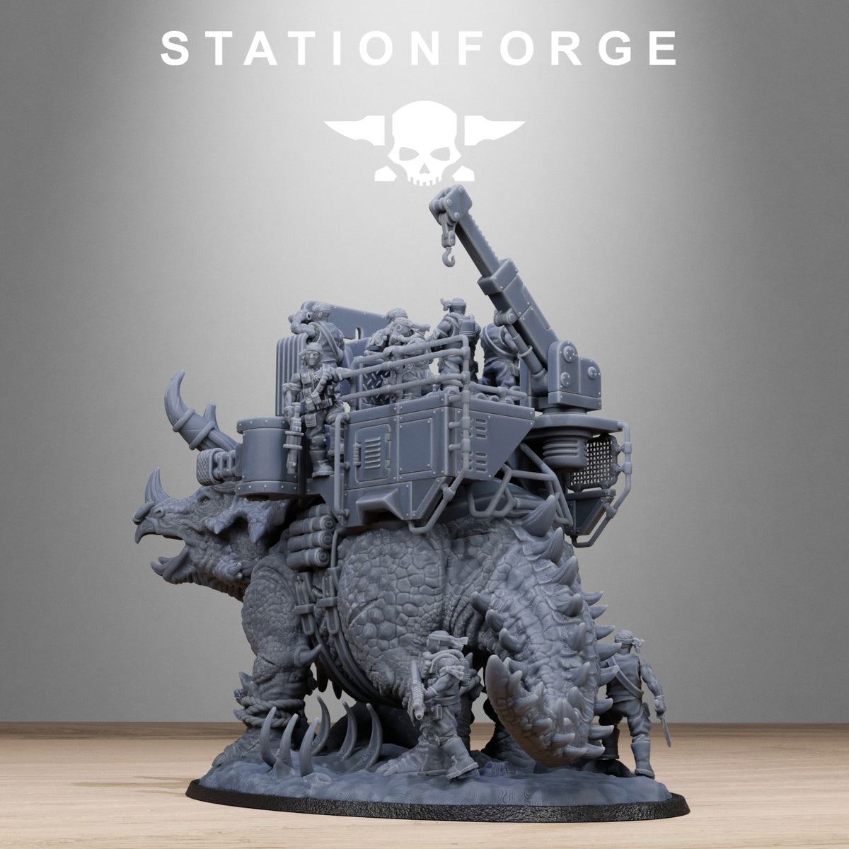 GrimGuard Jungle Fighters Triceratank 32mm From Station Forge | Free Post