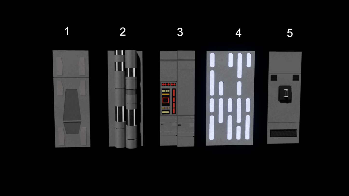 3D Printed Starkiller Base Wall Panels For 3.75" Star Wars Figures