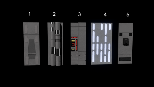 3D Printed Starkiller Base Wall Panels For 3.75" Star Wars Figures