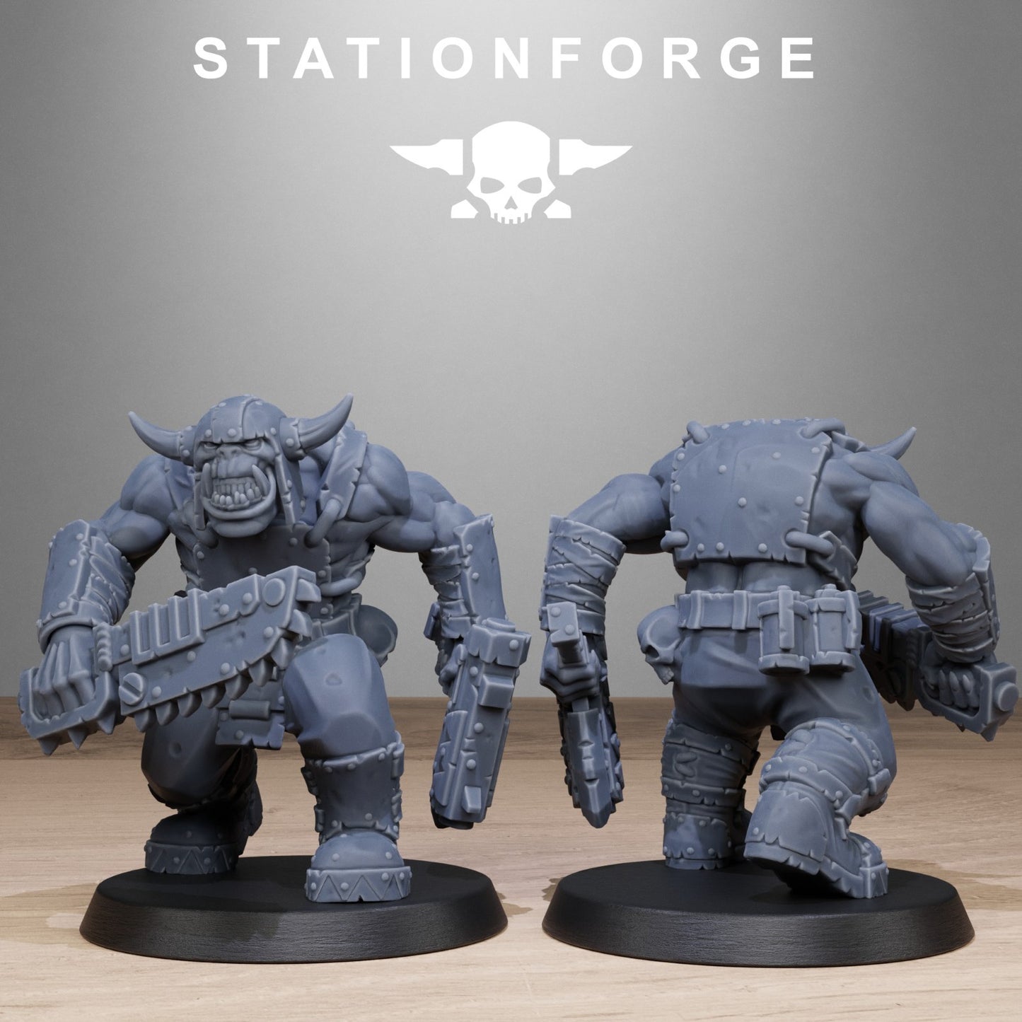 The Orkaz bros from Station Forge 32mm FREE BASES + POST