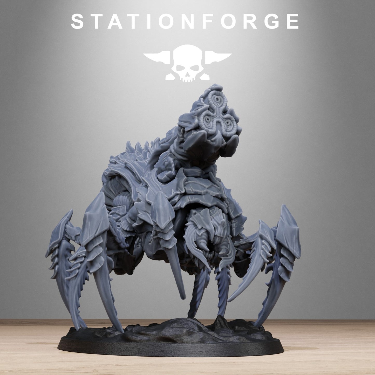 Xenarid spider beasts (2) from Station Forge 32mm. FREE BASE