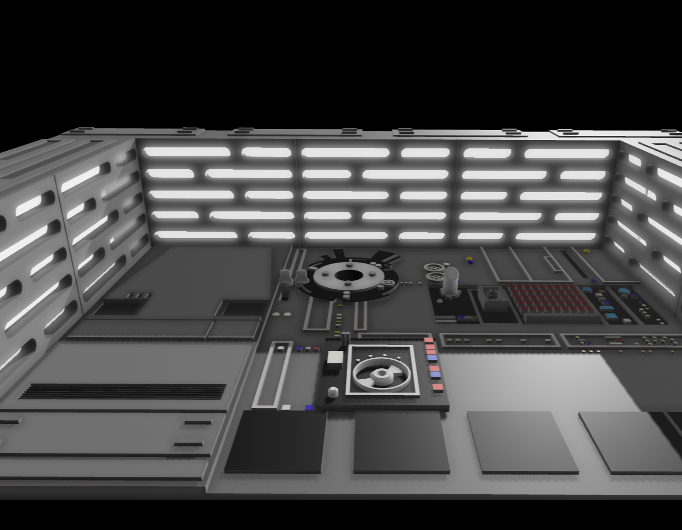 Star Wars Death Star Hangar Droid Station Diorama 3.75" or 6"