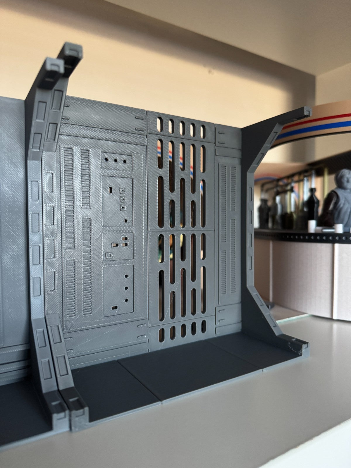 Star Wars 3D Printed Death Star Corridor compact shelf diorama 3.75" Or 6" Opt