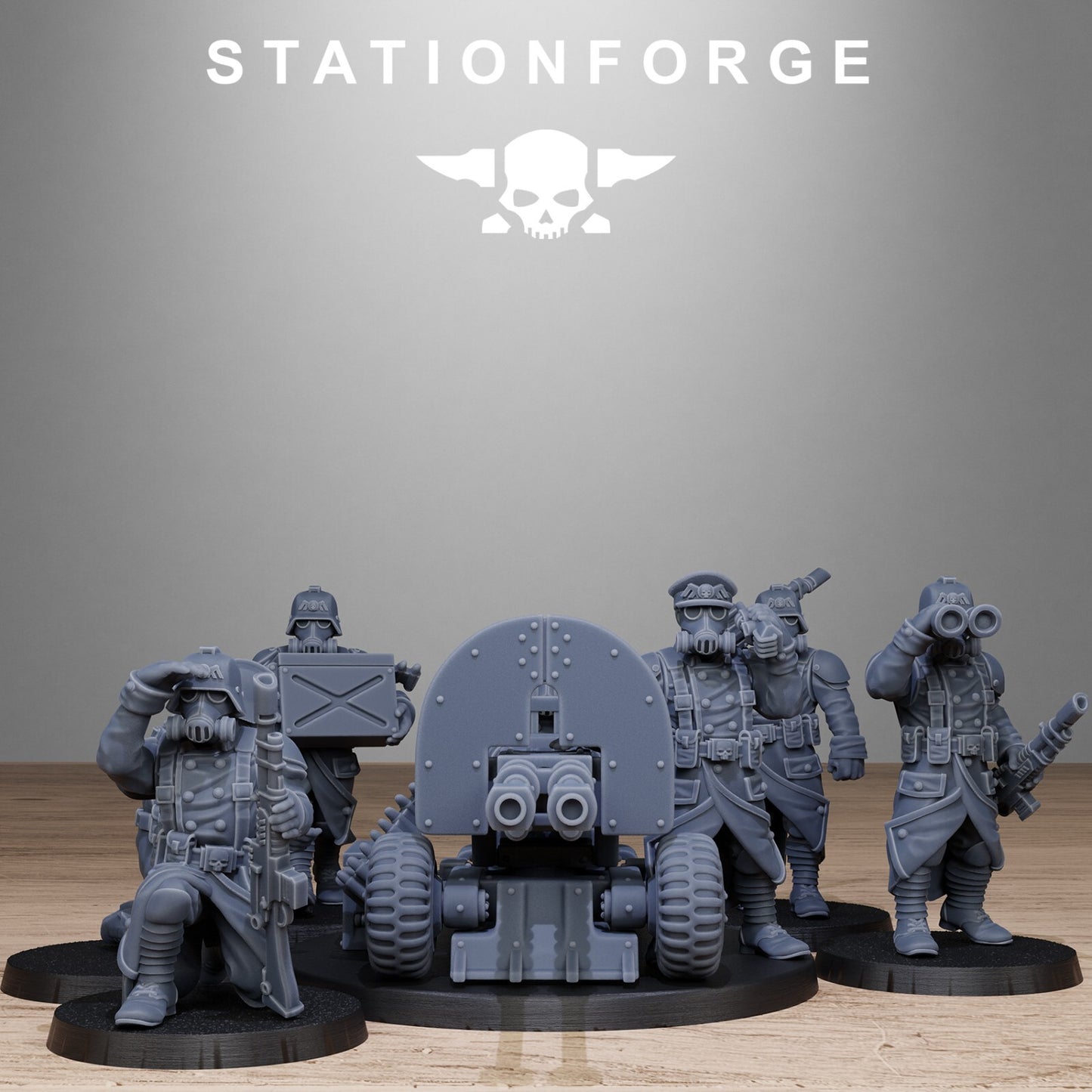 GrimGuard Battle Weapons From StationForge Inc Bases and Post