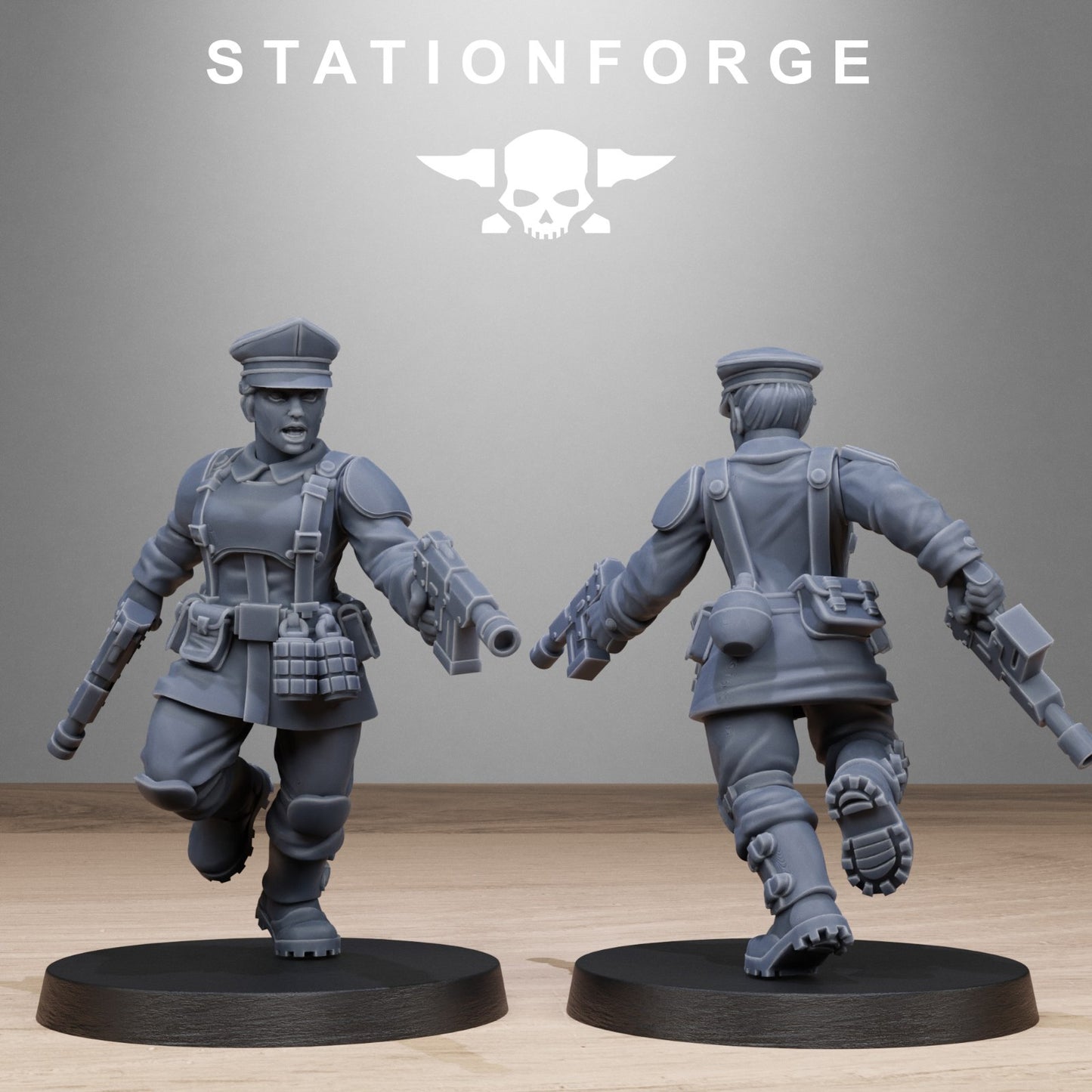 Freeguard sisters from Station Forge 32mm. FREE BASE