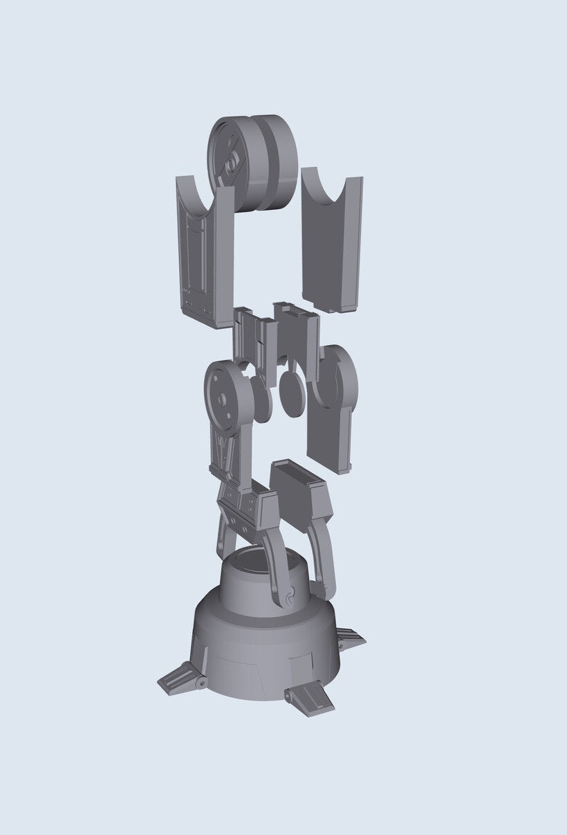 3D Printed AT-AT leg prop x2 for Black Series scale dioramas
