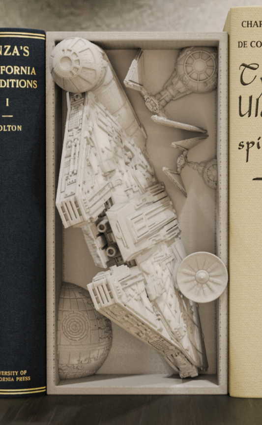 Millenium Falcon Book Nook Star Wars