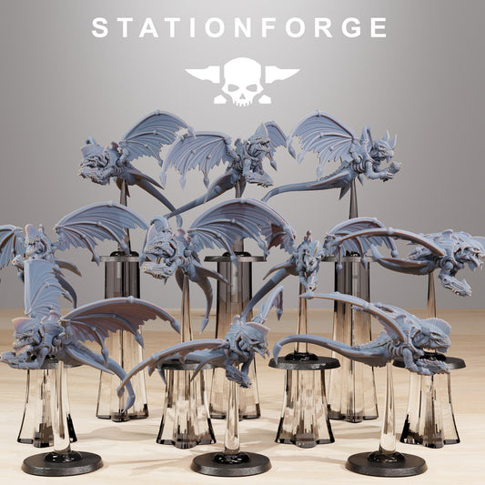 Xenarid Flyers from Station Forge 32mm