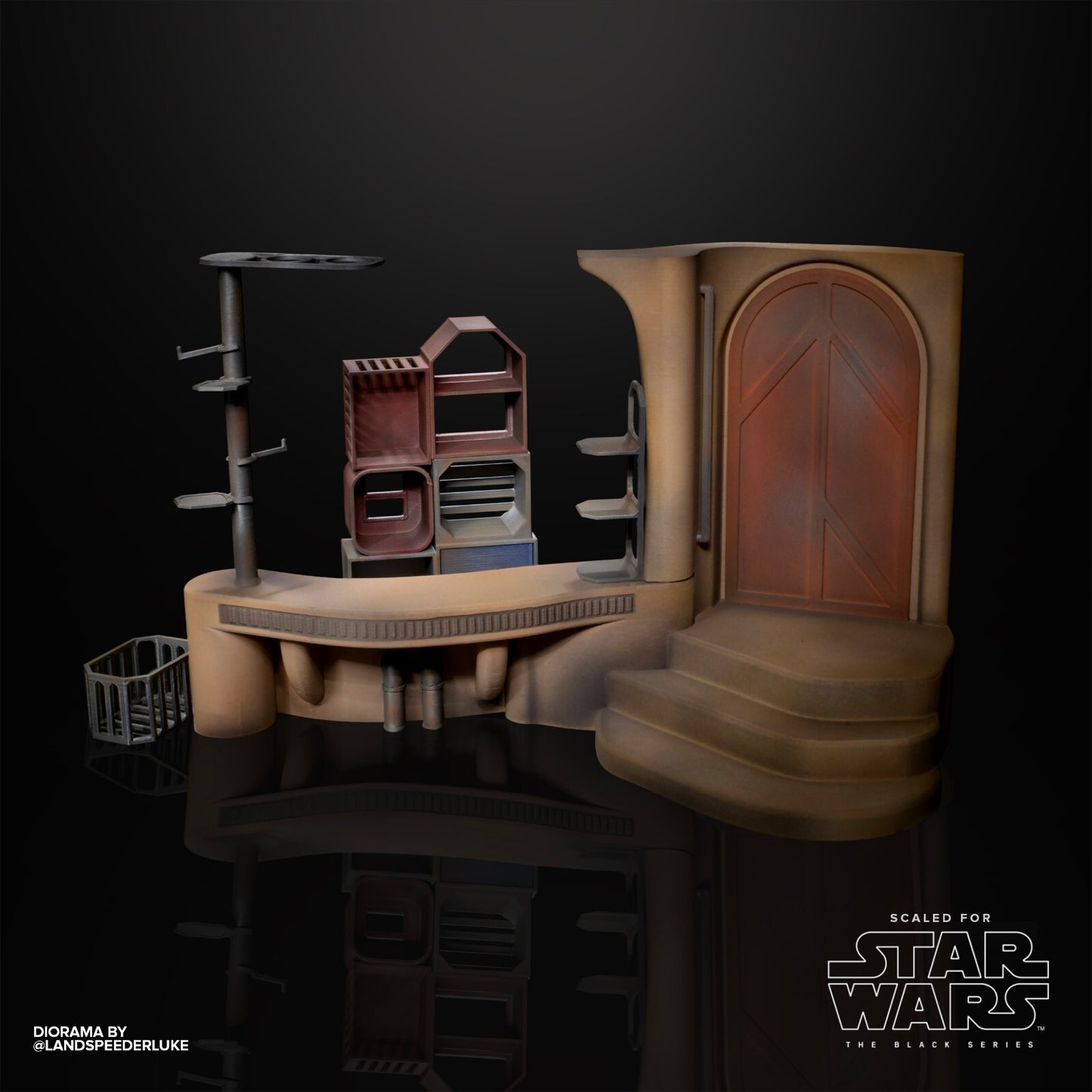 Junk Shop Display For Star Wars The Black Series 6 Inch Figures
