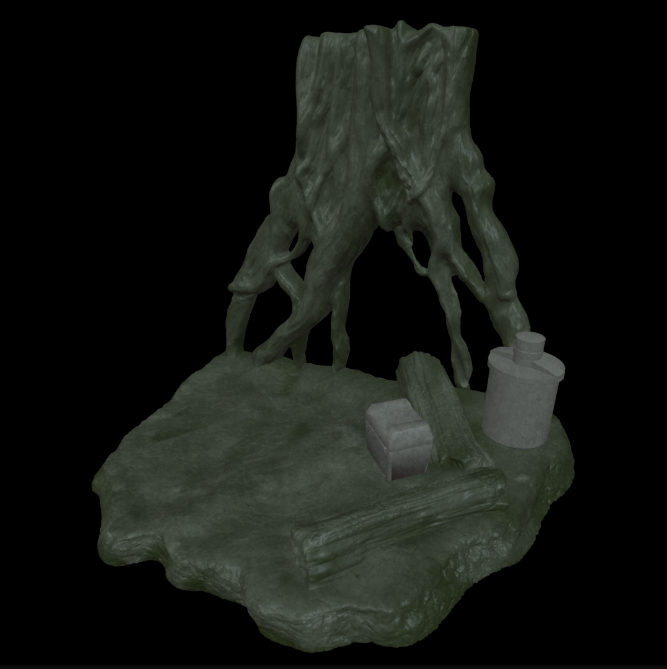 Star Wars 3D Printed  Dagobah Diorama 3.75" Scale