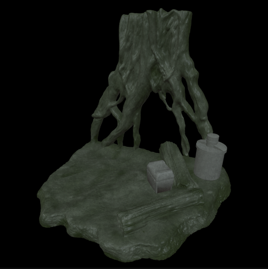 Star Wars 3D Printed  Dagobah Diorama 3.75" Scale