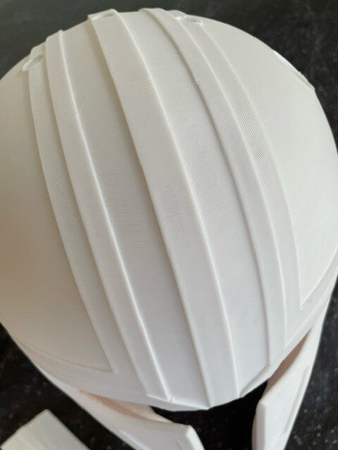 star wars 3d printed helmet -the armorer from the Mandalorian-