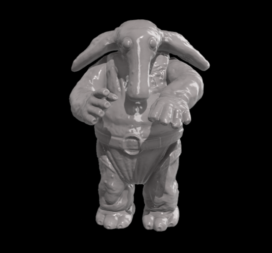 3D Printed Star Wars Max Rebo Figure 1999  (non-articulated) 3.75" or 6" Scale