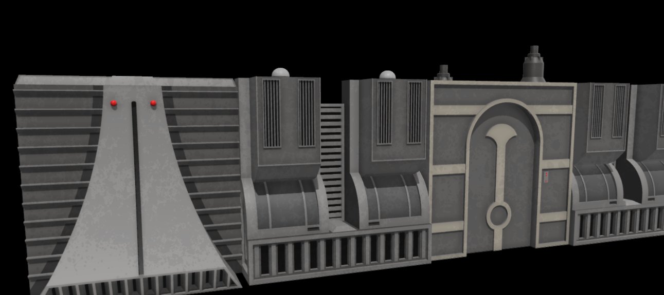 Coruscant Street Shelf Diorama for 3.75 in (1:18) Figure