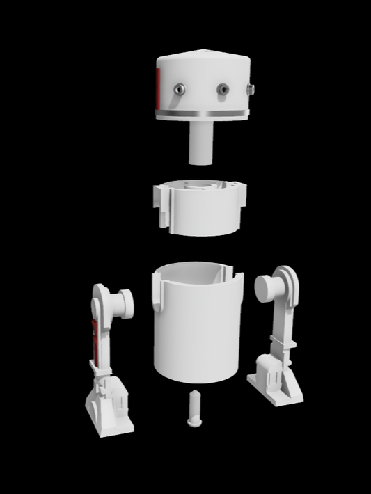 3D Printed Star Wars Vintage Protoytpe R5-D4 Figure 3.75" or 6" Scale