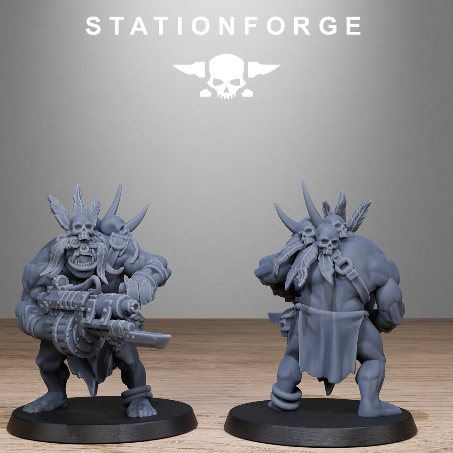 The Orkaz Tribal Infantry from Station Forge 32mm INC BASES + FREE POST