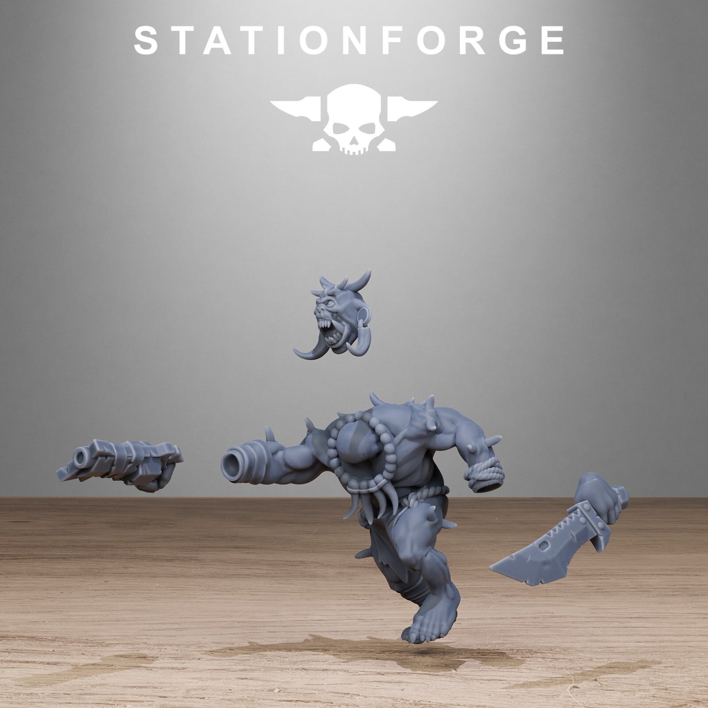 The Orkaz Tribal Infantry from Station Forge 32mm INC BASES + FREE POST