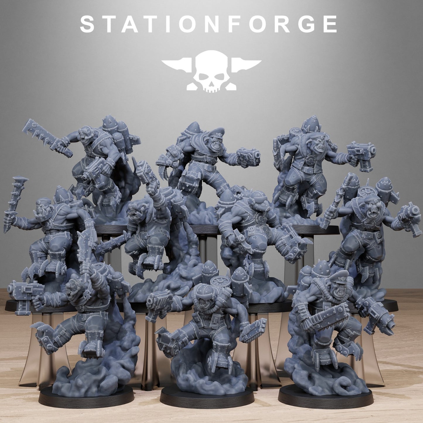 The Orkaz Flyers from Station Forge 32mm
