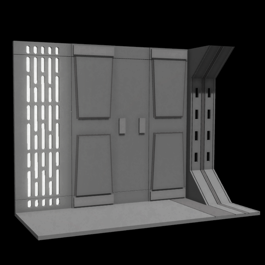3D printed Acclamator Corridor Diorama for Star Wars Black Series Figures