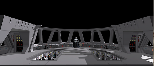 Star Wars Huge 3D Printed Star destroyer bridge For 3.75" TVC Figures