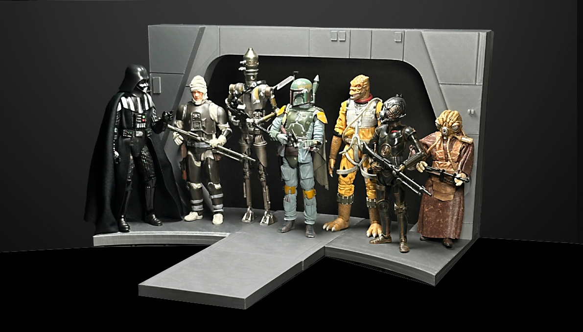 3D Printed Star Destroyer Bridge Window2Diorama for 3.75/6 Star Wars Figures