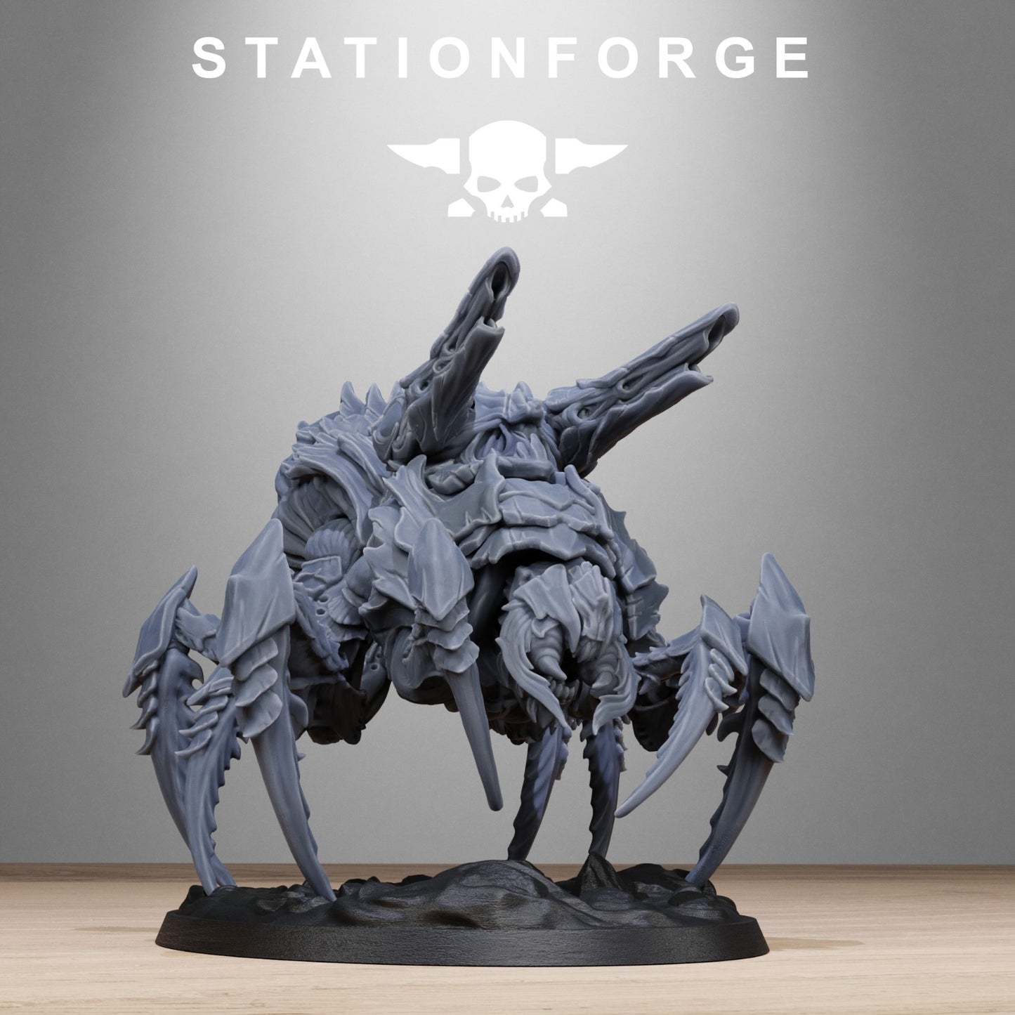 Xenarid spider beasts (2) from Station Forge 32mm. FREE BASE
