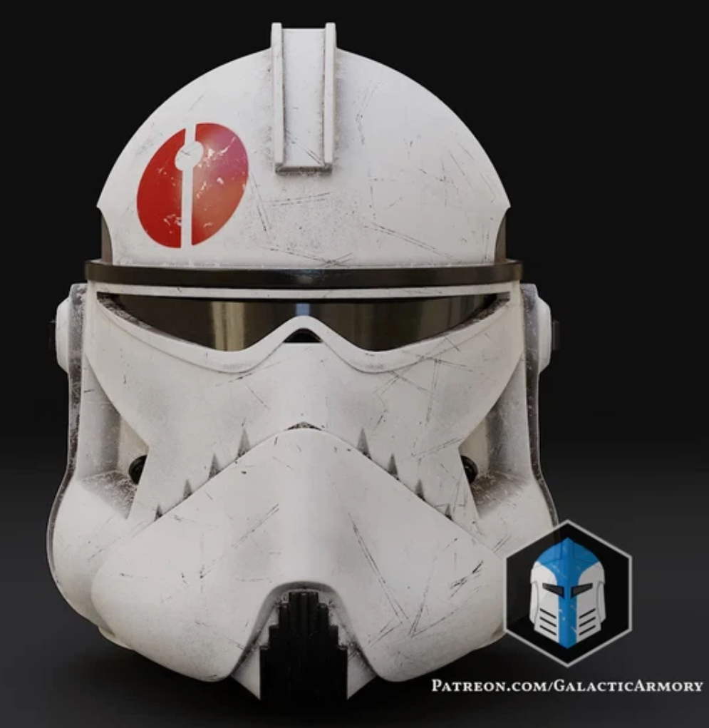 Star Wars Commander Neyo Helmet 3D Printed RAW Kit