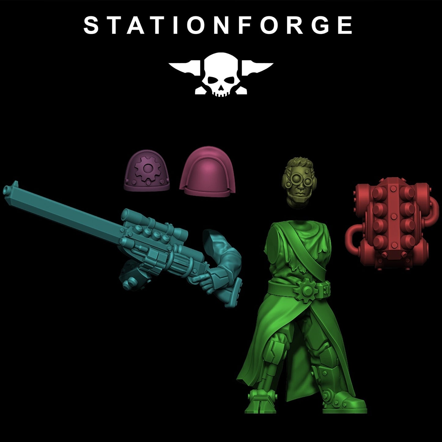 The Scavenger Infantry Builder Kit from Station Forge.