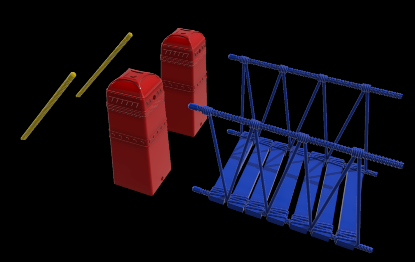 3D Printed Indiana Jones Temple of Doom Bridge Diorama for 6" Figures