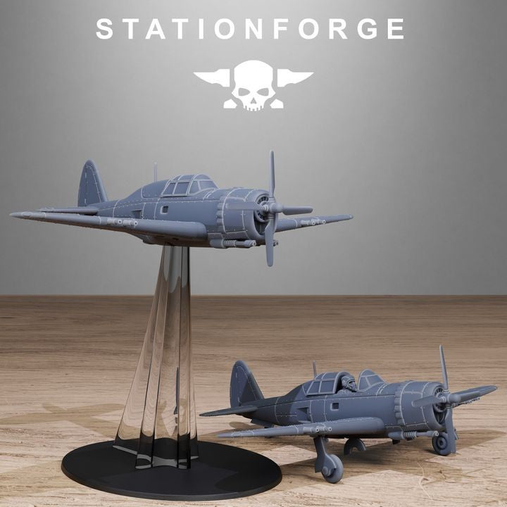 Freeguard Thunderbolt Planes from station forge with free bases & Post