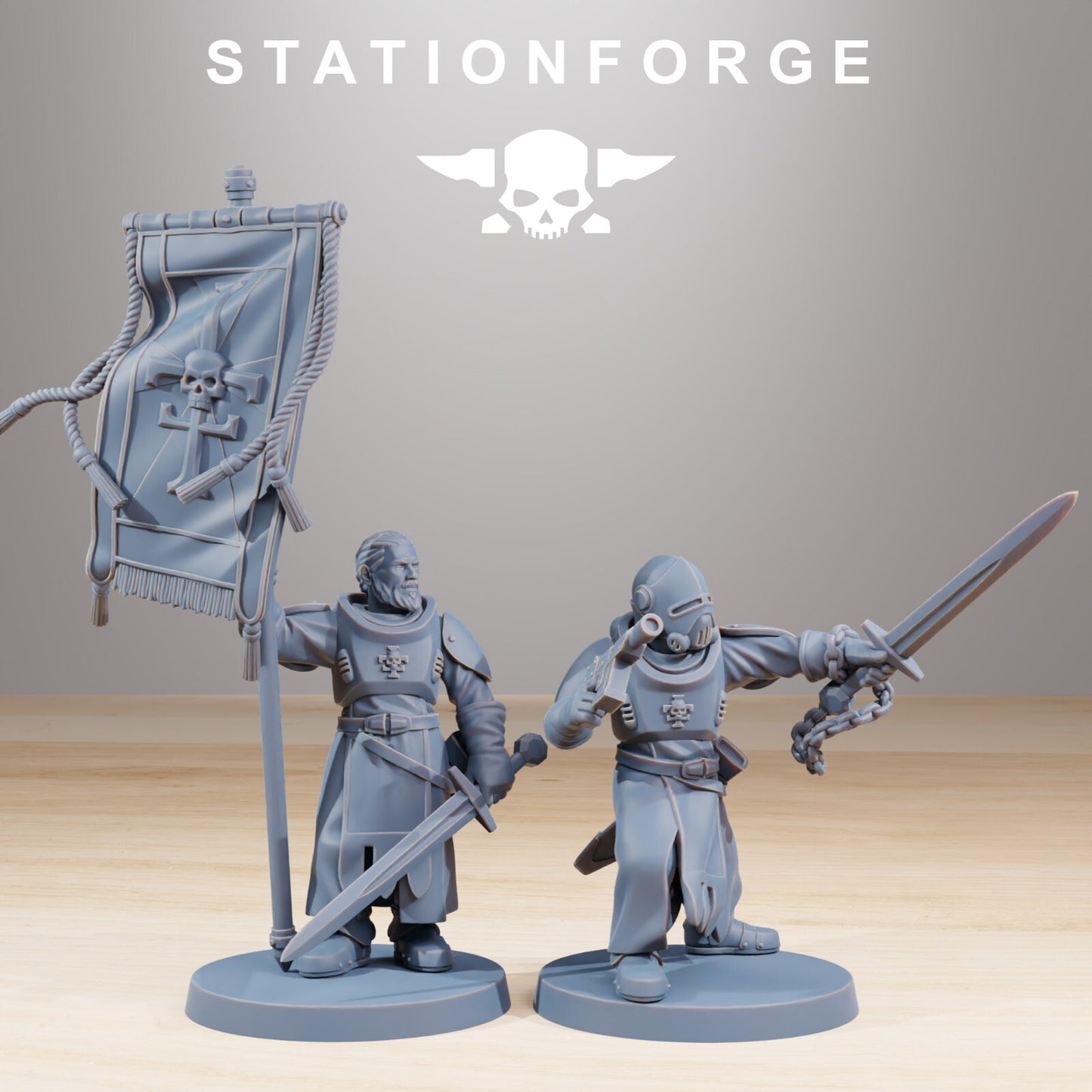 Royal Guard Templars Miniatures from Station Forge Inc Bases