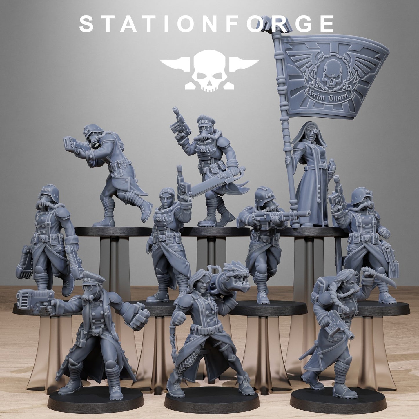 Grimguard Sisters From Station Forge + FREE BASES & POST