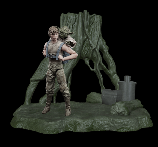 Star Wars 3D Printed  Dagobah Diorama 3.75" Scale