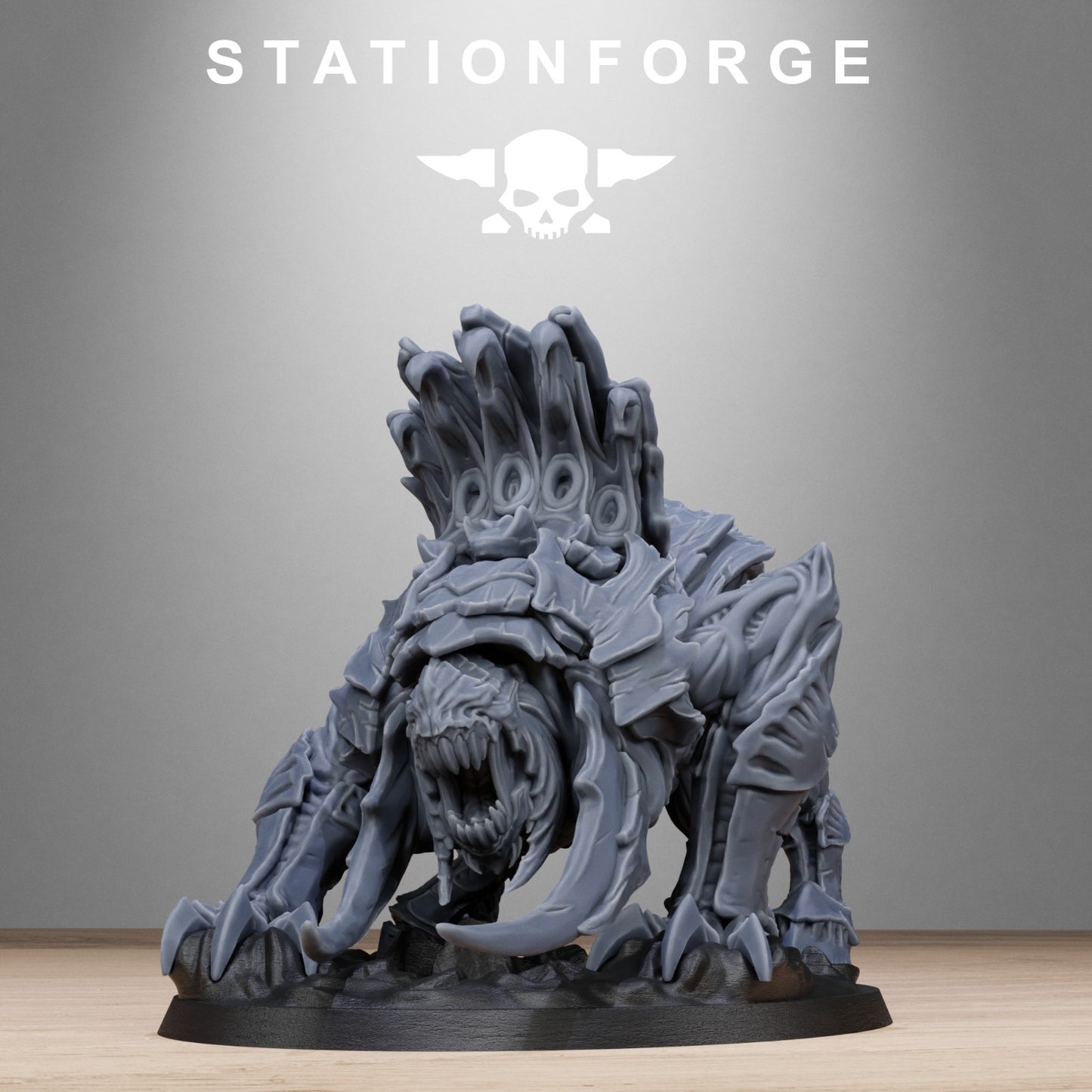Xenarid spider beasts (2) from Station Forge 32mm. FREE BASE