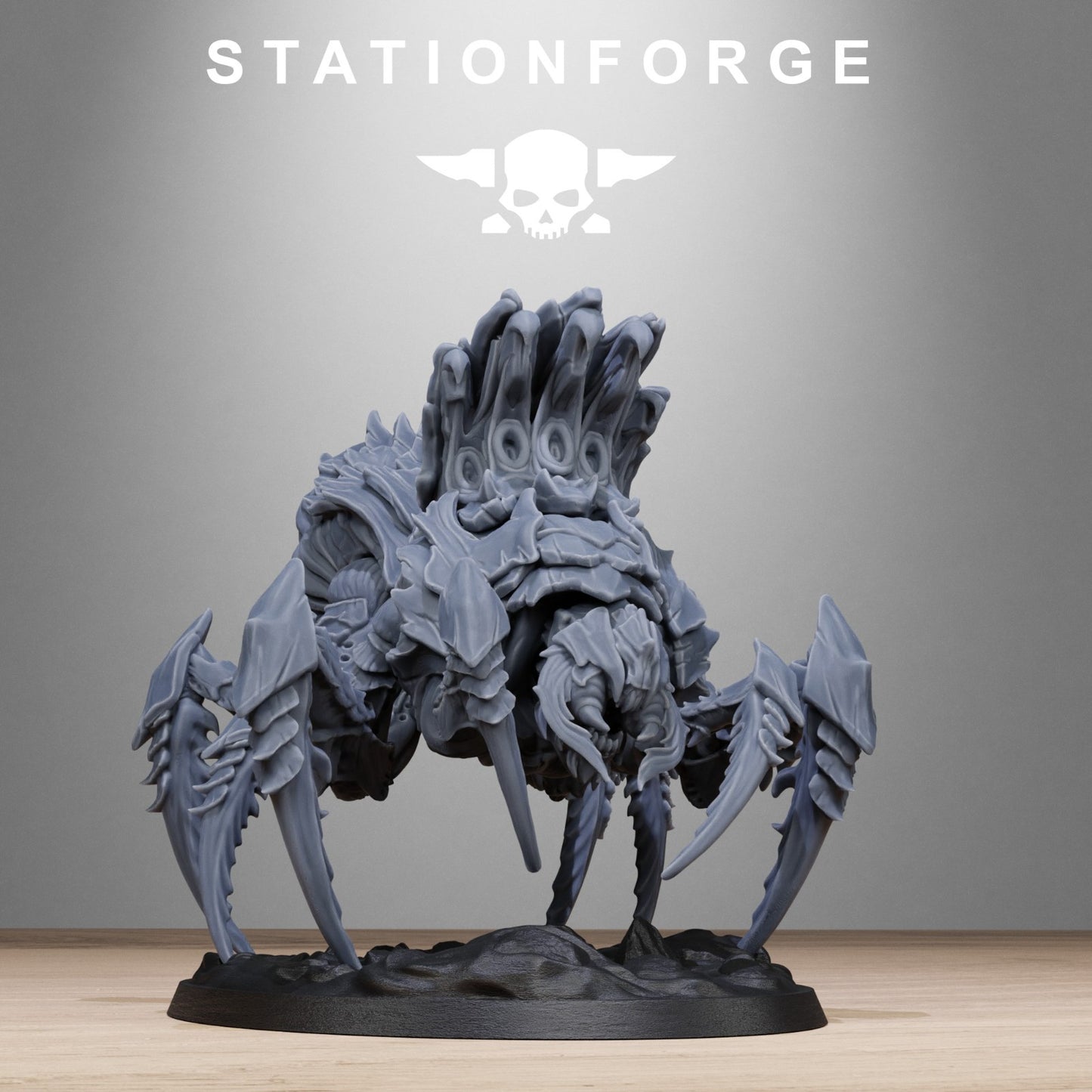 Xenarid spider beasts (2) from Station Forge 32mm. FREE BASE
