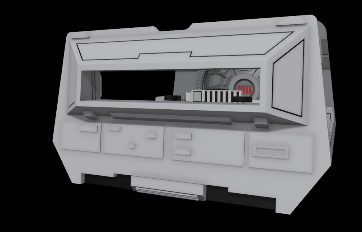 Star Wars 3d printed AT- AT cockpit Diorama for 3.75" Figures