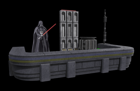 Star Wars 3D Printed Daiyu Rooftop  Diorama for 3.75" and 6" Figures