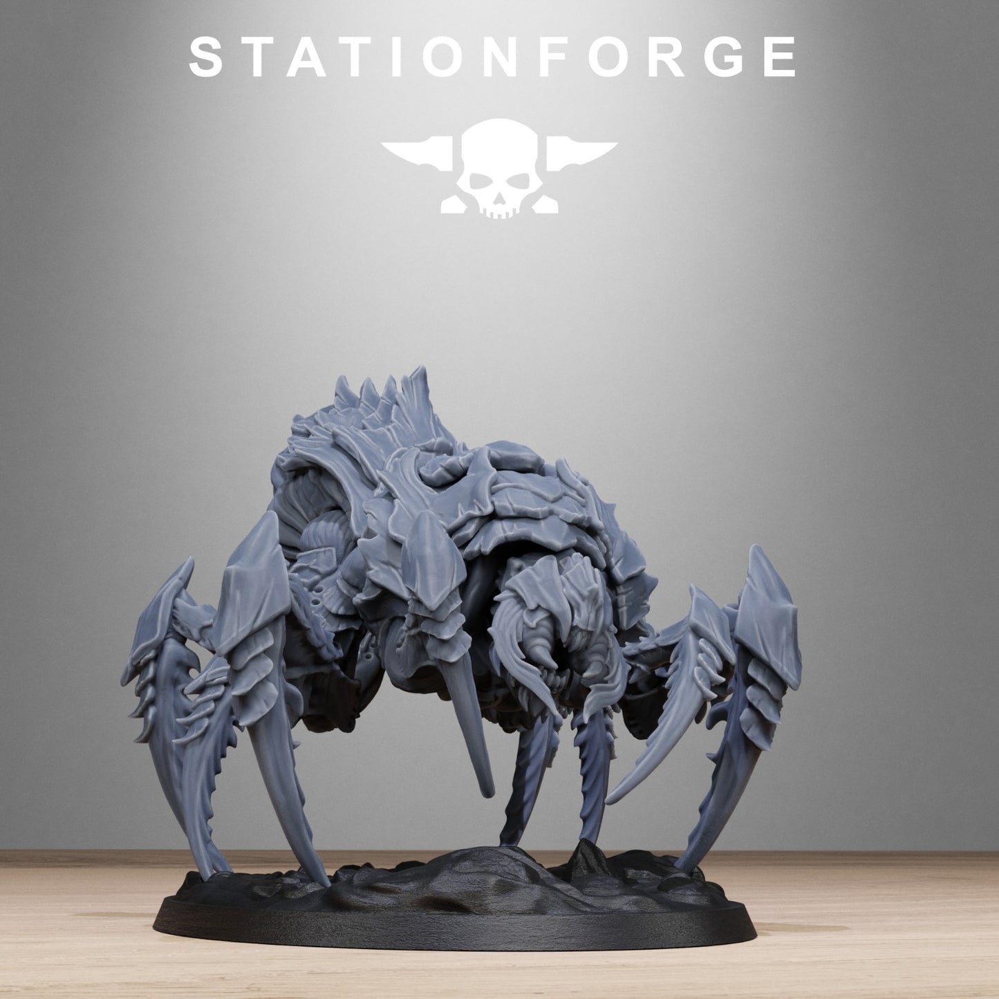 Xenarid spider beasts (2) from Station Forge 32mm. FREE BASE