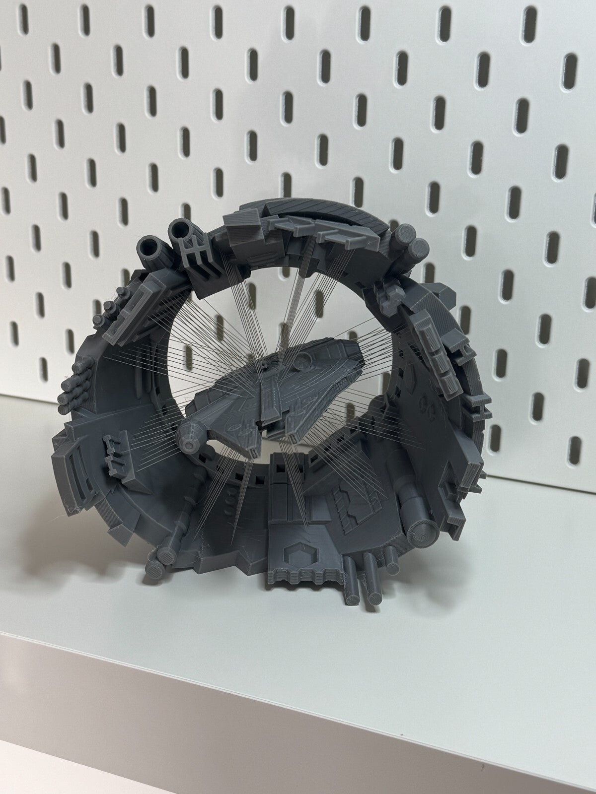 Suspended Millenium Falcon Diorama 3d Printed model