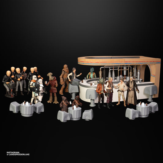 Star Wars  3D Printed Cantina Diorama Bar for 3.75" Scale Or  6" Scale figures