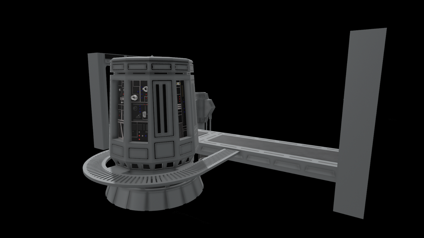 3D Printed Death Star Tractor Beam Terminal Diorama for 3.75" & 6" Figures