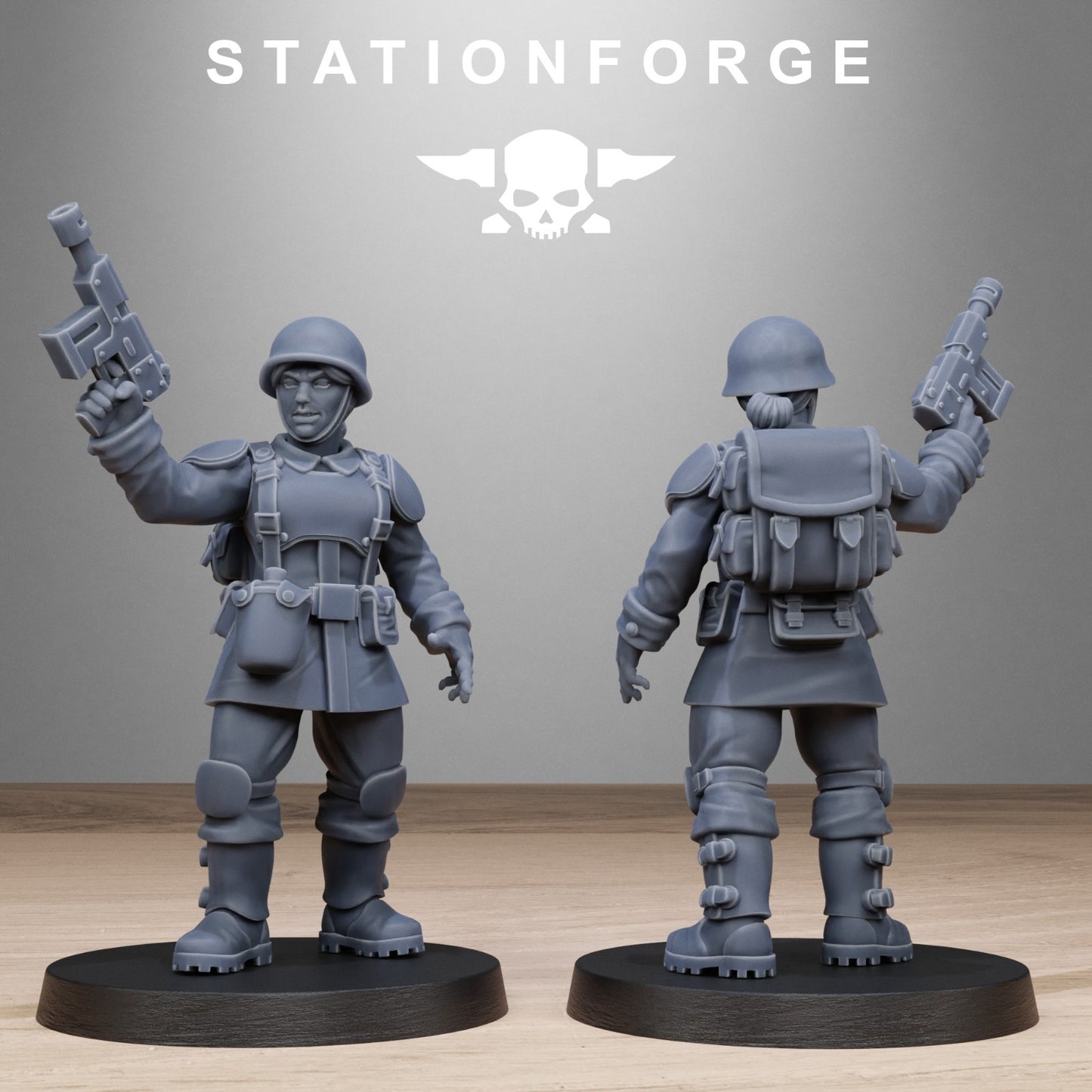Freeguard sisters from Station Forge 32mm. FREE BASE