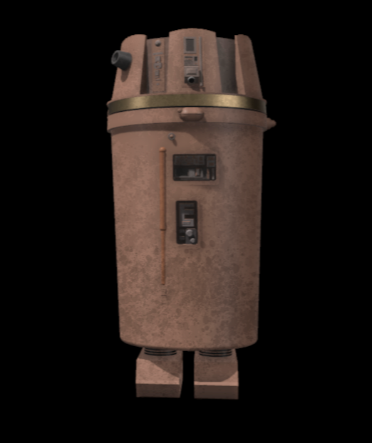 3D Printed Star Wars KT-310 Droid Figure Figure 3.75" or 6" Scale