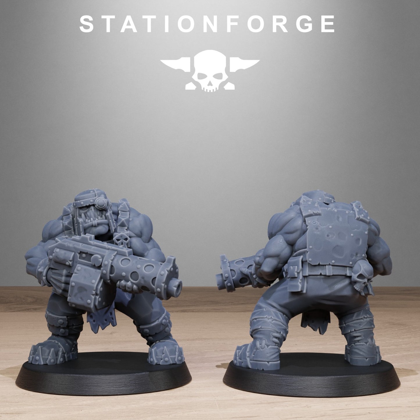 The Orkaz bros from Station Forge 32mm FREE BASES + POST