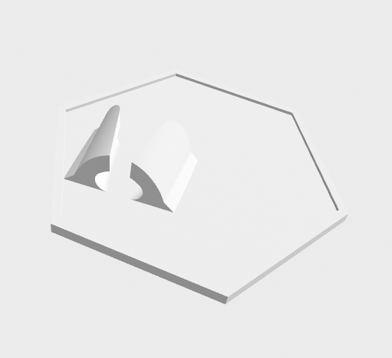 Star Wars 3D Printed Hexagon Display Stand system – 6"  black series Figures