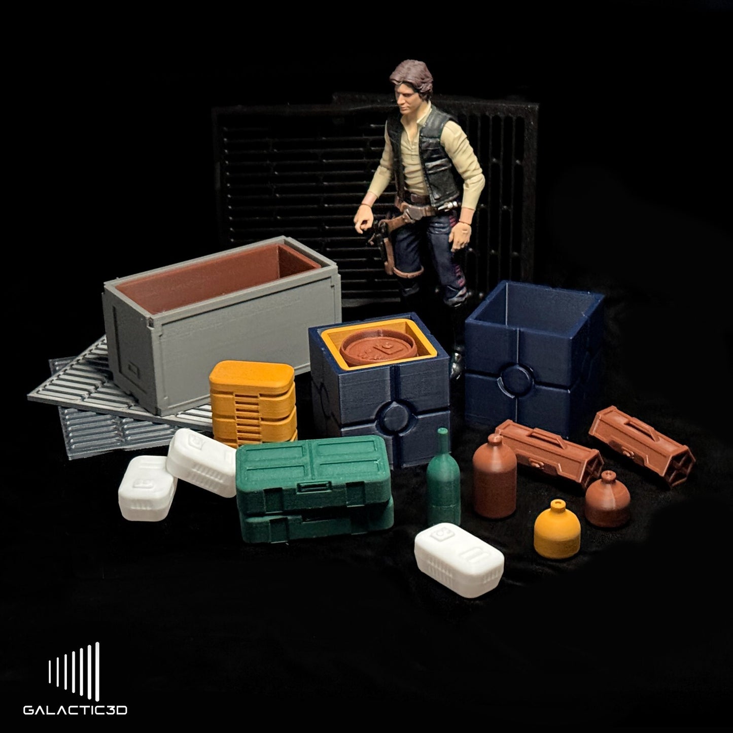 3D Printed Star Wars Nesting crates 6" Scale