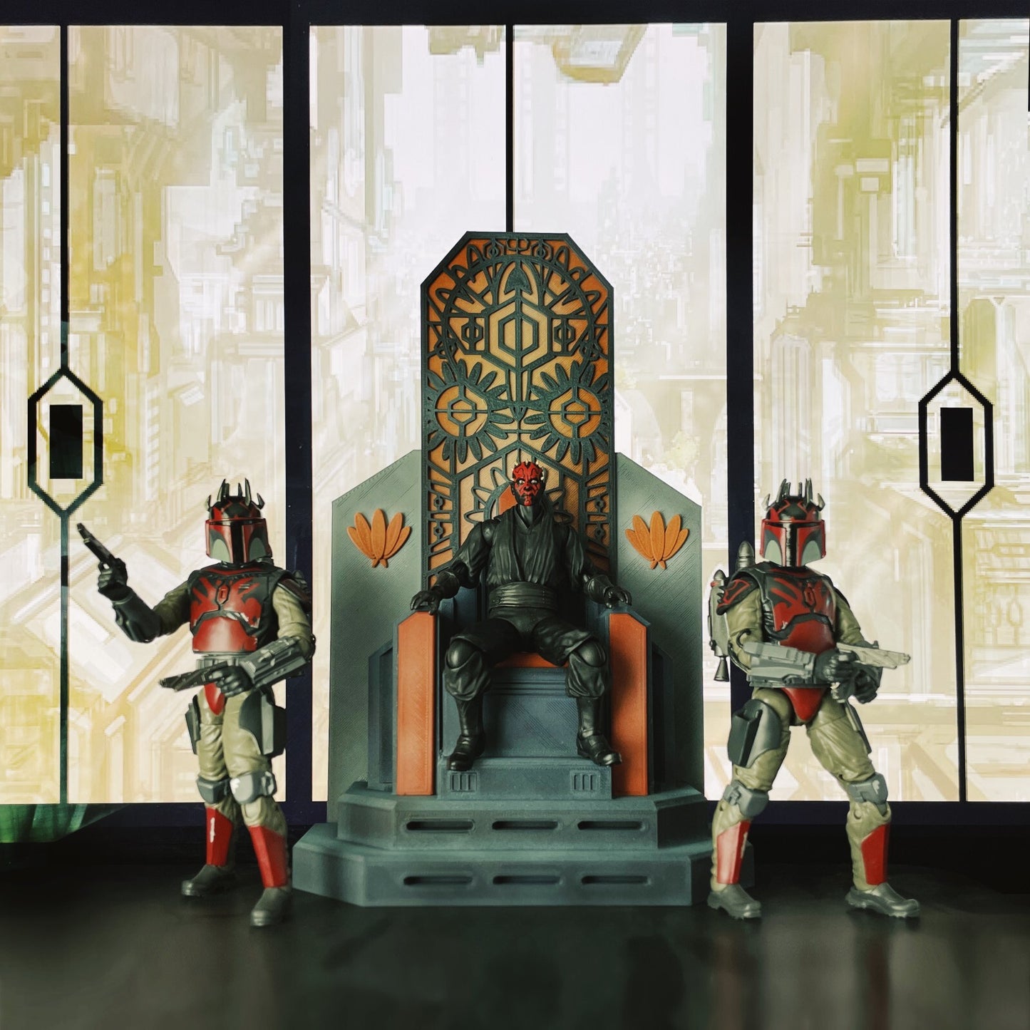 Star Wars  3D Printed Mandalore Throne For 3.75",  6"  & 12" Figures