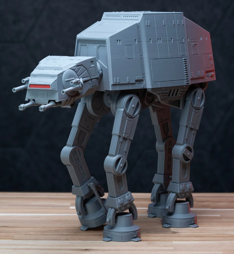 3D Printed AT-AT - Model Star Wars Kit | No Glue Needed.